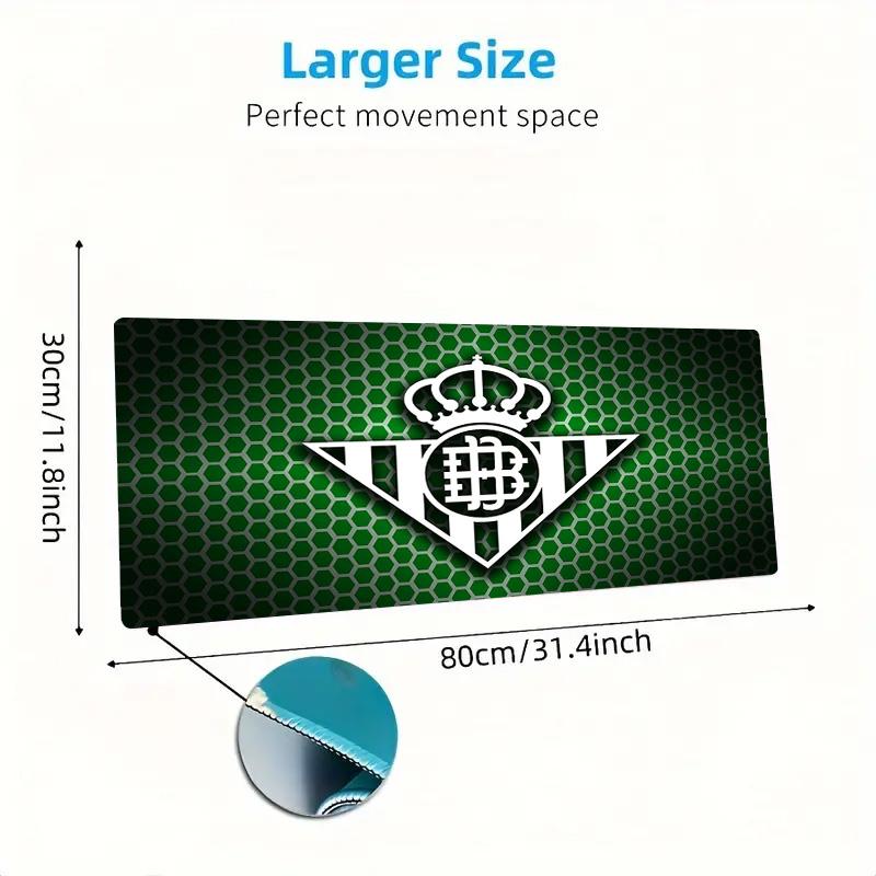 Real Betis stone Color Mouse Pad Large Gaming Table Cushion Non-slip Laptop Tablet Big Mousepad XXL Mat Mini PC Playmat With Lock edge