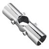 5pcs Stainless Steel Tube Connectors for Round Pipes Connection Connectors Accessories for Furniture and Drying Racks
