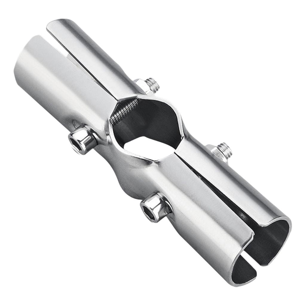 5pcs Stainless Steel Tube Connectors for Round Pipes Connection Connectors Accessories for Furniture and Drying Racks