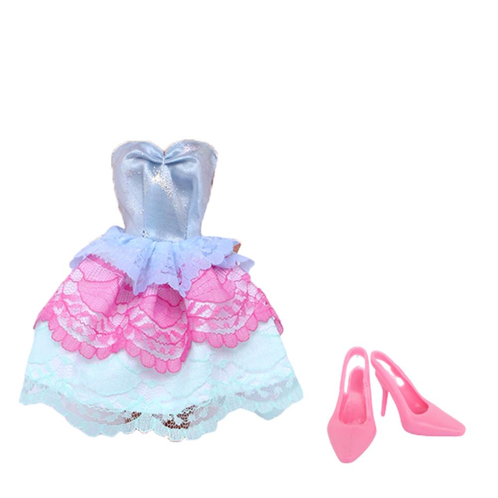 Fashion Doll Dress for Barbie Doll 11.5'' Girl Doll Outfit Tops and Pants with High Heels Shoes Boots Kids Play Gift Accessories Toy