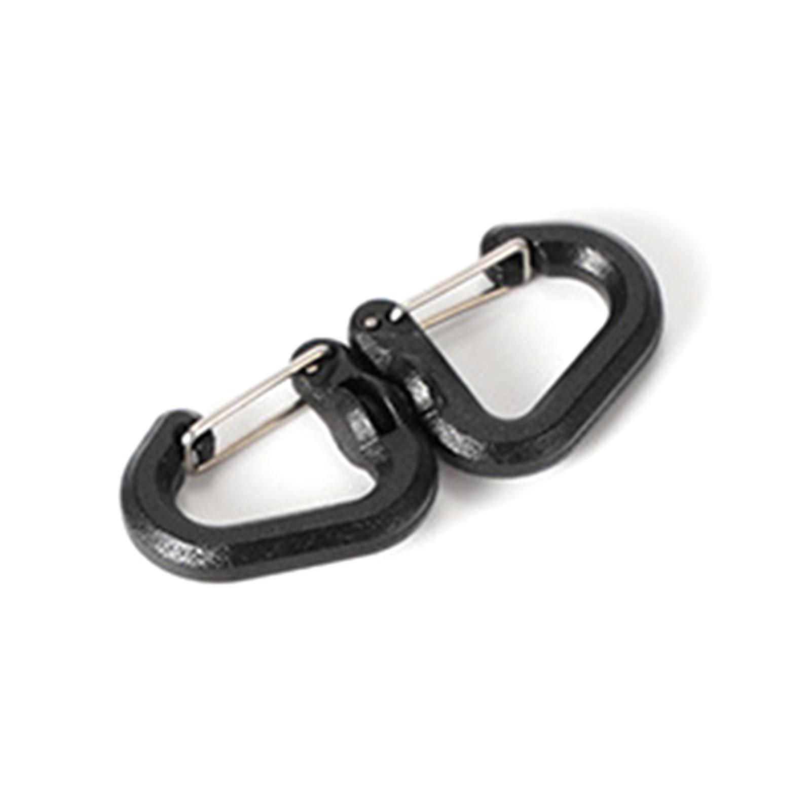 

Вращающийся на 360 градусов двойной карабин для наружного использования с поворотным зажимом, портативный S-образный крючок для цепи, кемпинг, двойные крючки, брелок для рюкзака, карабин S