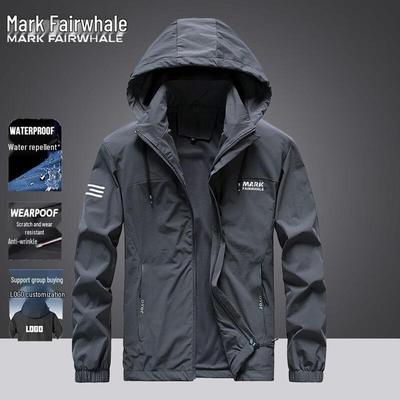 Mark Fairwhale Men's Spring Autumn Casual Hooded Jacket