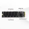 M.2 M-Key PCI Express To SATA 3.0 Expansion Card Adapter JMB585 Chipset Support for  OS/Windows /Linux Support PM Function