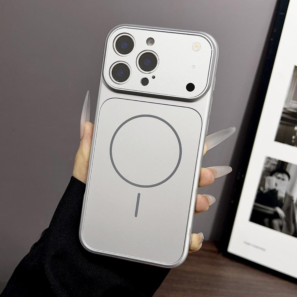 Magnetic Thin Ring Phone Case: Frosted, Drop-Proof Protective Cover for iPhone 14/15/16, Compatible with Apple 17Promax