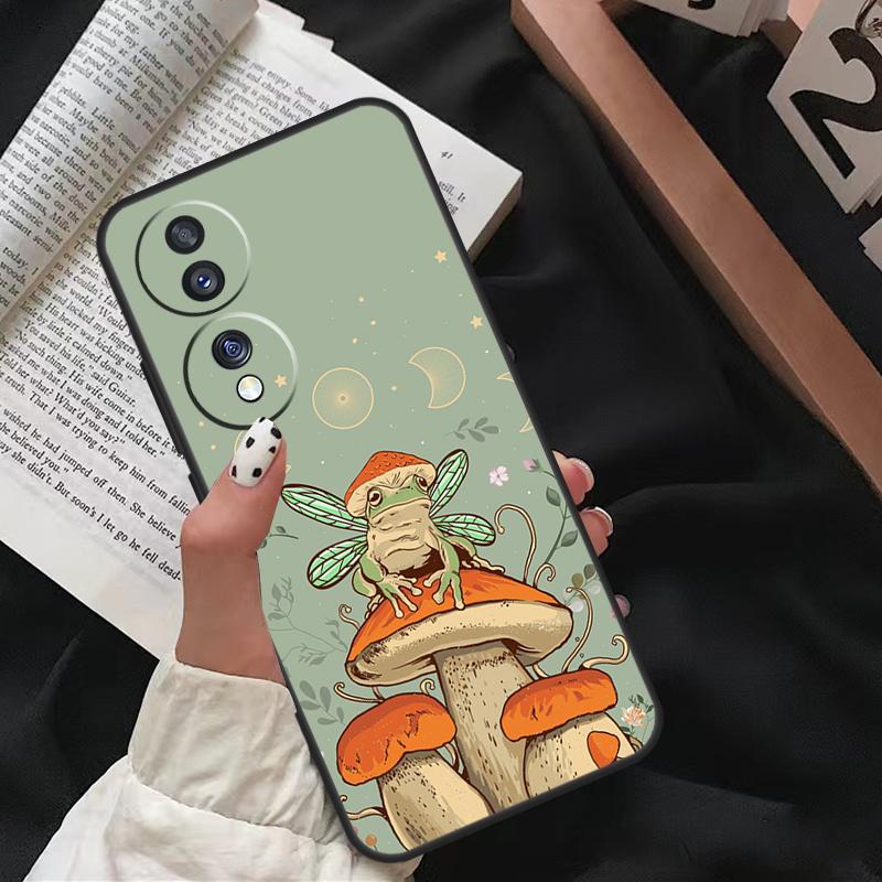 Cottagecore Frog Aesthetic For Honor Magic 8 6 7 Pro Case For Honor X9d X9c X9b X9a X8c X8b 200 400 50 70 90 Lite Win RT