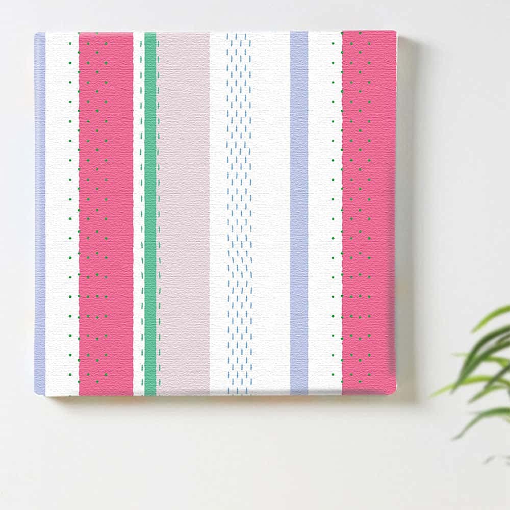 Colorful Striped Art 57cm x Made in Stylish Interior Living Room Fabric Panel Panel, 57cm, Large, Japan, Poster, Decor, Decor, Pastel, Modern,