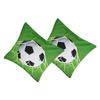 2Pcs Sports Ball Pattern Style Cushion Cover Couch Sofa Pillow Case Pillowcase for Home DecorationFootball