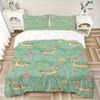 3pcs Deer Mushrooms Bedding Cover Set, Fashion Classic Popular Print Bedding Set, Soft Comfortable, All Season Use, For Bedroom, Guest Rooma0819175