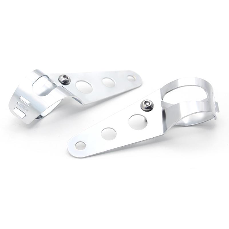 Motorcycle Headlight Mount Bracket Fork Ear Chopper Headlamp Holder Clamp Adjustable Motor 27-36mm 38-48mm Universal