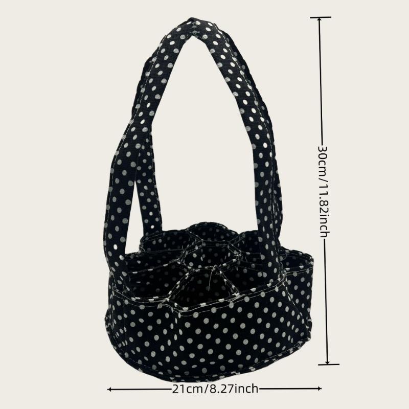 

1PC New Eggs Collecting Basket Portable Bag for Preventing Eggs From Collision When Going Out To Buy Eggs Storage Canvas Bag L чёрный