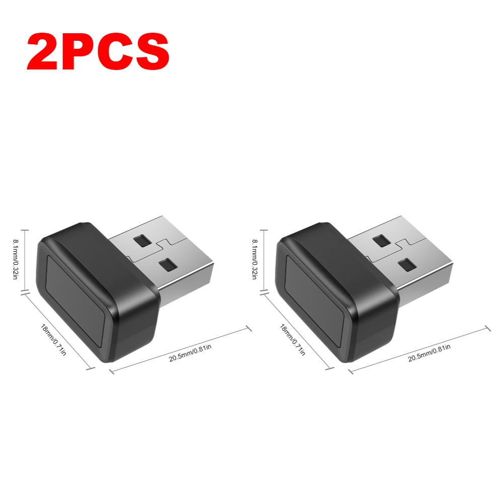 1-10PCS USB Fingerprint Key Reader Anti-Spoofing Mini Fingerprint Reader 360° Touch Biometric Fingerprint Scanner For PC&Laptop