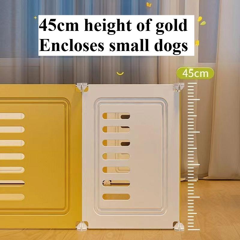 Dog Enclosure Household Small Dog Superlarge Free Space Indoor Isolation Pet Cage Training Toilet Fence Dog Den Free Combination
