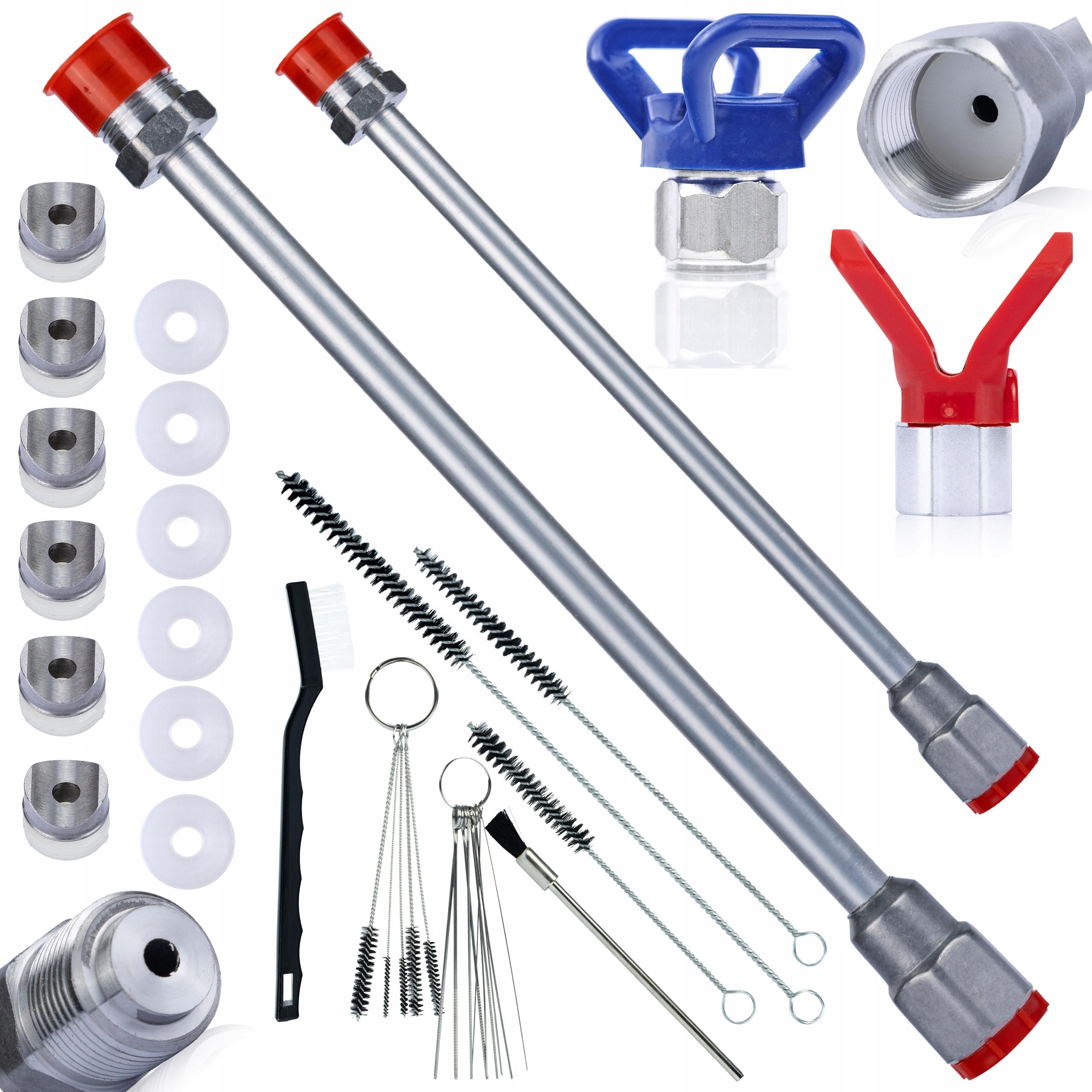 

Rosfix Zestaw Lanca do Pistoletu Malarskiego 100 cm + 50 cm – Komplet Akcesoriów i Części Zamiennych | Wytrzymałość 290 Bar | Gwint 7/8