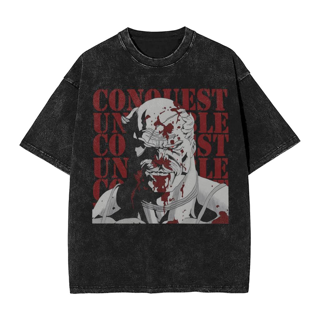 Men Tshirt Invincibles Viltrum Empire Logo Minimalist Print Washed T Shirts Harajuku Summer Tees Pattern Casual Clothes