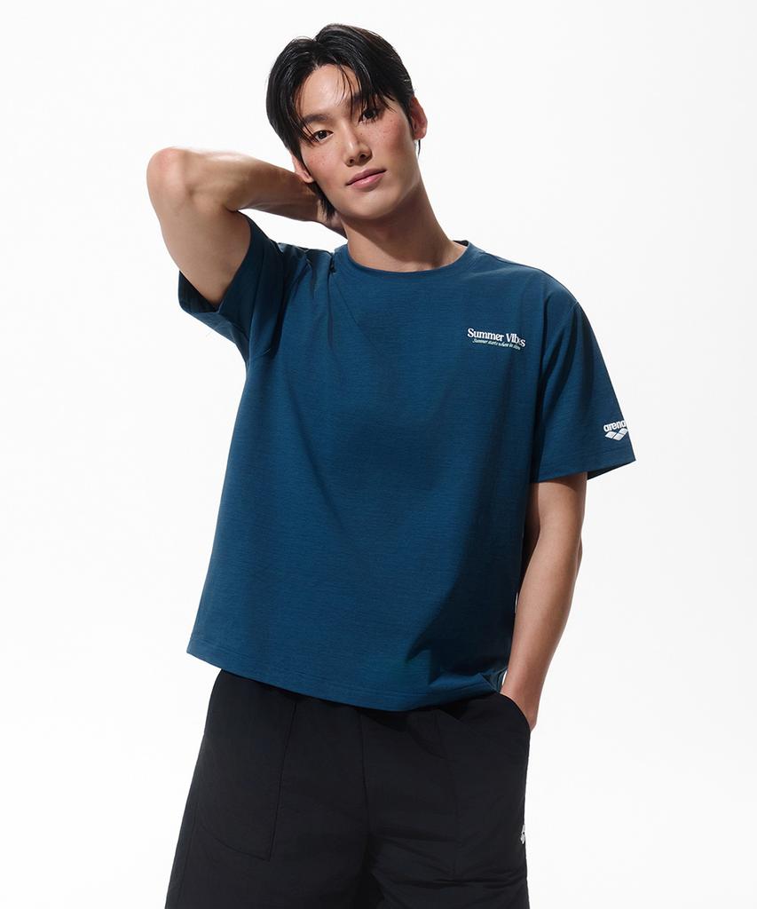 Alena Graphic Unisex Loose Fit Short Sleeve T-Shirt A6Mc1Rt07Pea