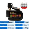 Aluminum Alloy Heavy-Duty Disc Lock, Integrated Alarm Anti-theft System, Universal for Motorcycles & Bicycles