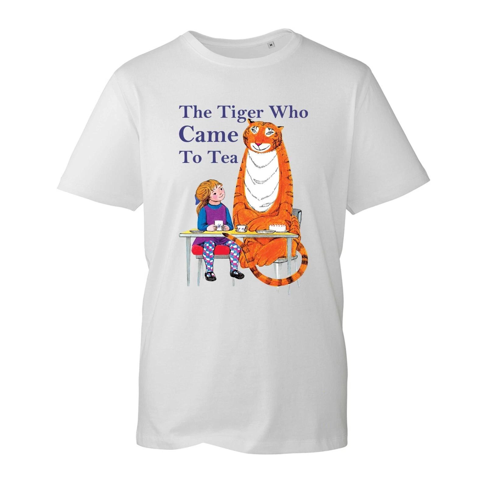 The Tiger Who Came to Tea T-Shirt World Book Day Story Book Study Lover Gift Top S