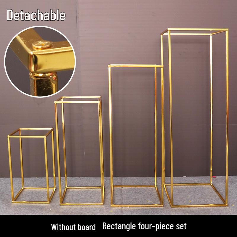 Iron Art Floral Stand for Wedding Aisle Decoration