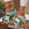 Women's Wedge Sandals Summer 2025 New Platform Wedge-heeled Sandals Plus Size Comfortable Casual Outdoor Open Toe Beach Slippers