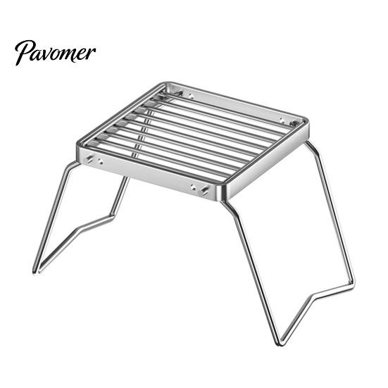 Compact Backpacking Grill Folding Outdoor Camping Stove Portable Heavy Duty Stainless Steel Lightweight Cooking Barbecue Picnic Collapsible