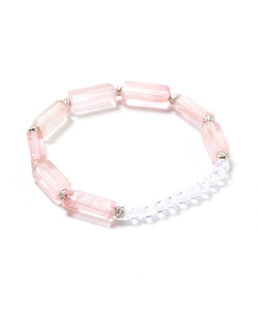 Polalita Rose Tube Crystal Bracelet (Plt-Br-062_Pk)