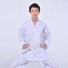 Erwachsene Kinder Karate Gi Uniform Langarm Weiß Baumwolle Kampfsport Trainingsanzug Dojo Übung