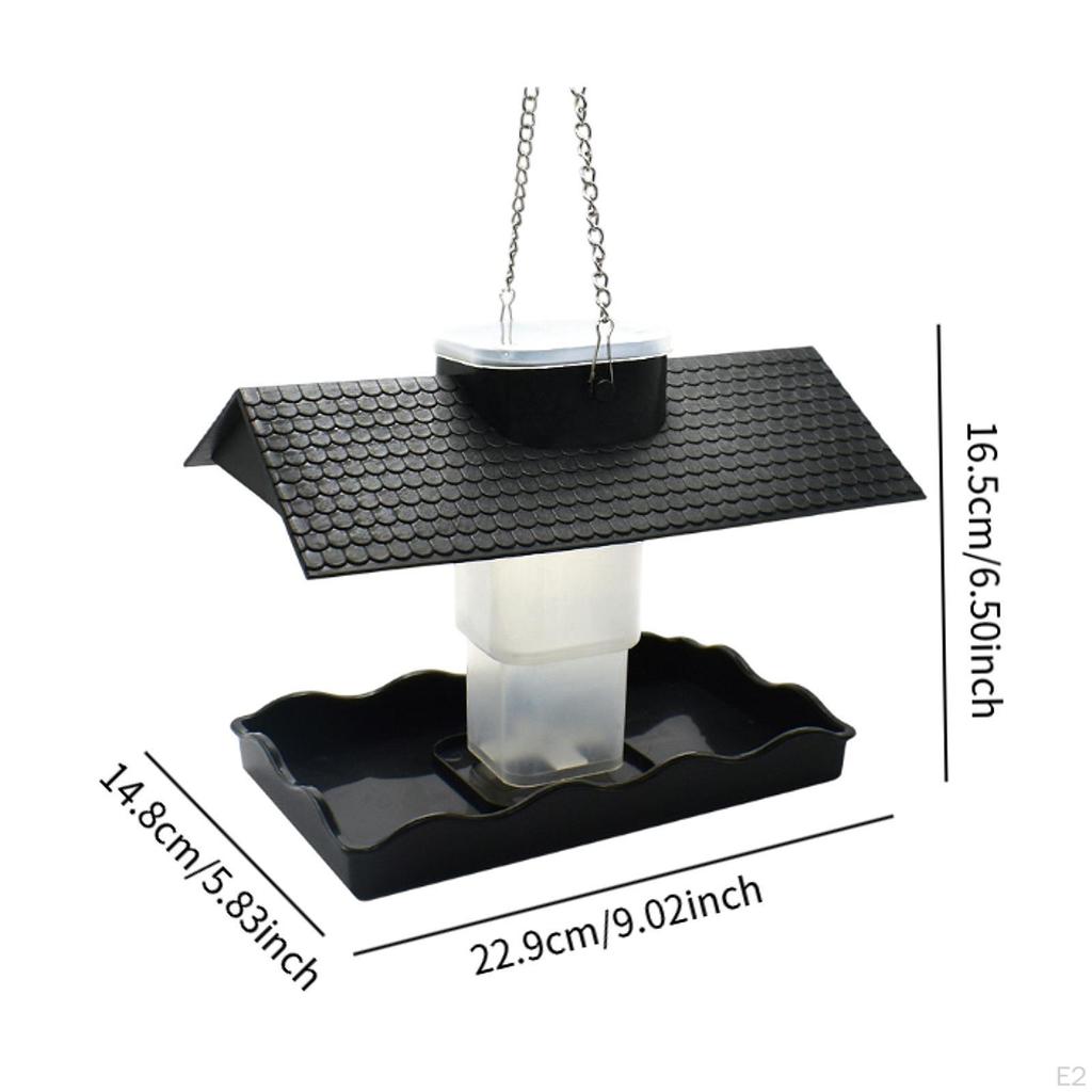Hanging Bird Feeder for Outdoor Use with Weatherproof House Garden and Yard