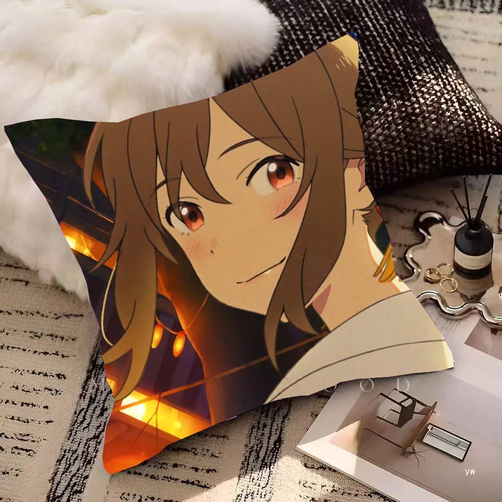 Anime Movie A W-Whisker Away Pillow Case Fashion Square Pillowcase Bedroom Sofa Room Ins Decoration Leisure
