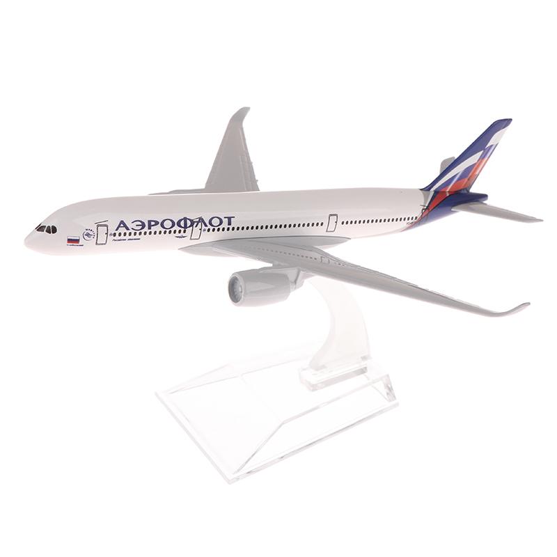 1 Set Alloy Metal Diecast Airplane Toy 16Cm Russian A350 Aircraft Model Children Kids Gift Miniature Plane For Collection