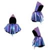 Gothic Vampire Cloak With Polyester Material For Cosplay And Fantasy Role Play