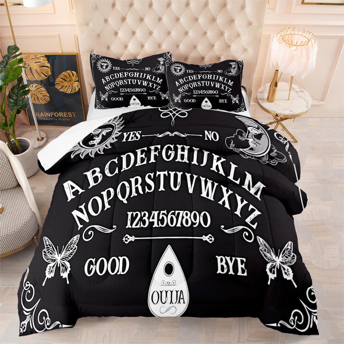 Цифровая печать Толстый комплект одеял Домашний текстиль Перо Шелк Хлопок Постельное белье Трехкомпонентный комплект 172*218cm