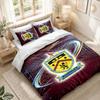 Set Biancheria da Letto 1 Copripiumino 2 Federe Stampa Calcio Burnley Decorazione Camera da Letto Casa