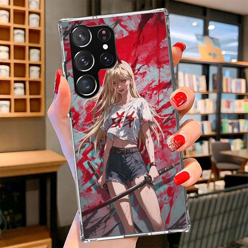 

C-Chainsaw Mans Power Phone Case For Samsung Galaxy S26 S25 Edge S24 Ultra S23 S22 Plus S21 S20 FE Soft Fundas Shell Galaxy S25 Samsung S20 FE