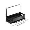 Multi-Functional Kitchen Sink Drain Rack Organizer Detachable Tray for Sponge, Dishcloths & Cleaning Brushes Storage