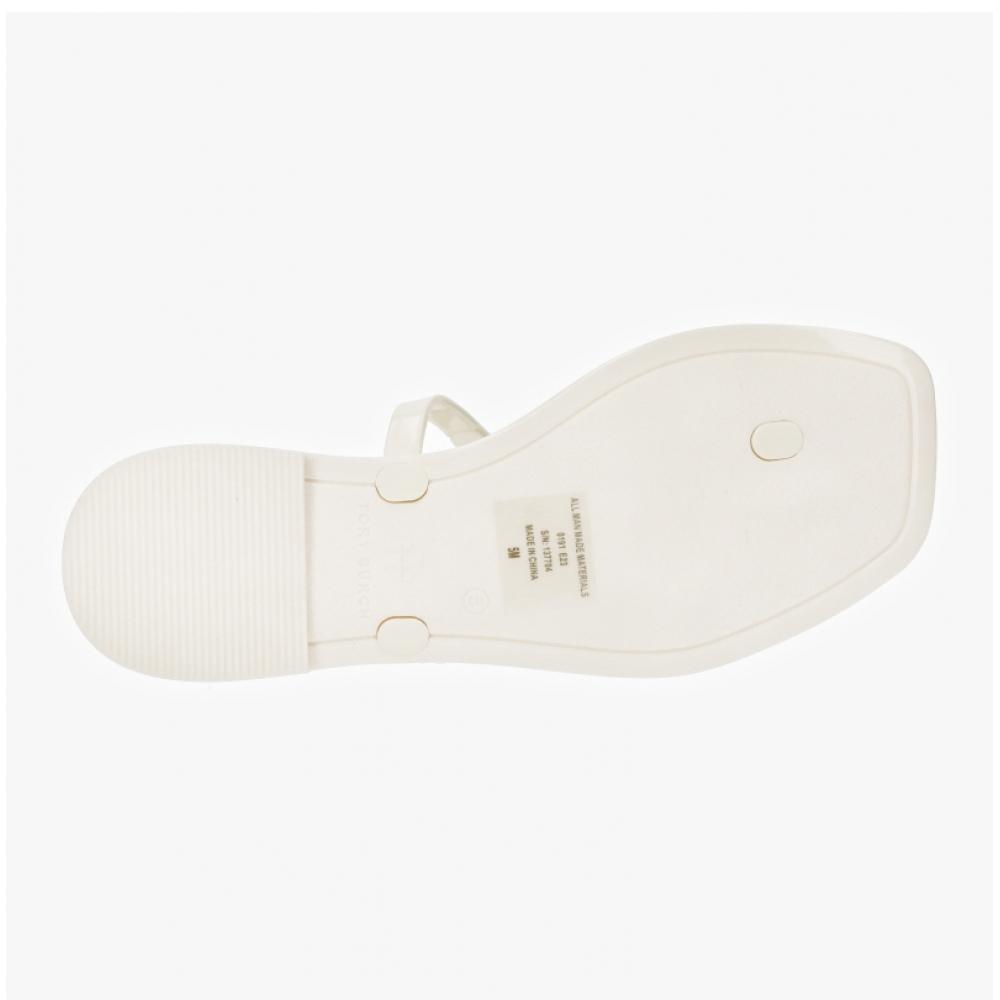 Tory Burch 137704 102 Roxanne Jelly Flat Flip Flop Slippers