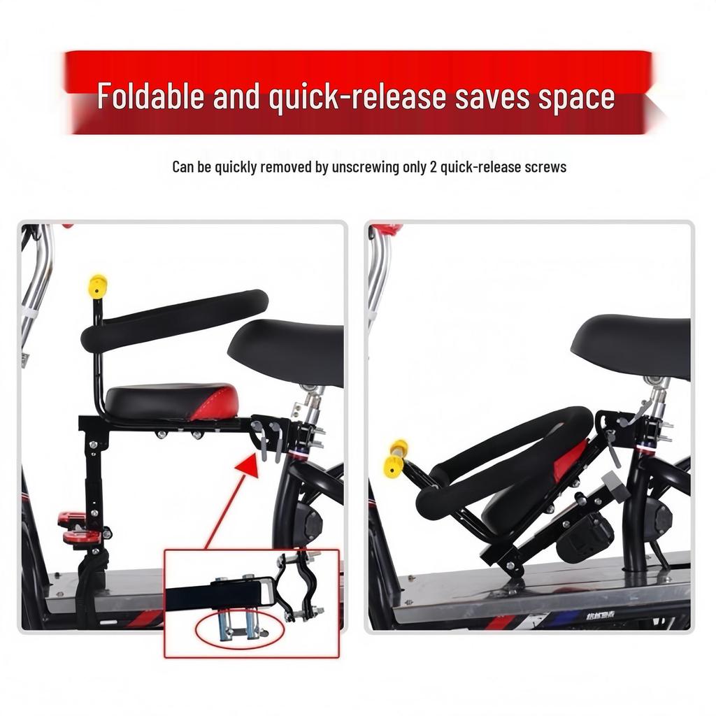 Electric Motorcycle Front Seat for Children's Safety