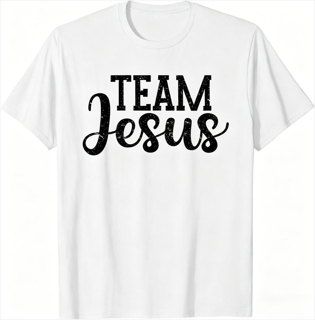 Funny Team Jesus Christian Faith Pray God Religious TShirt Funny Jesus T Shirt Unisexs Clothing Women Graphic 2026 Summer T Shirt