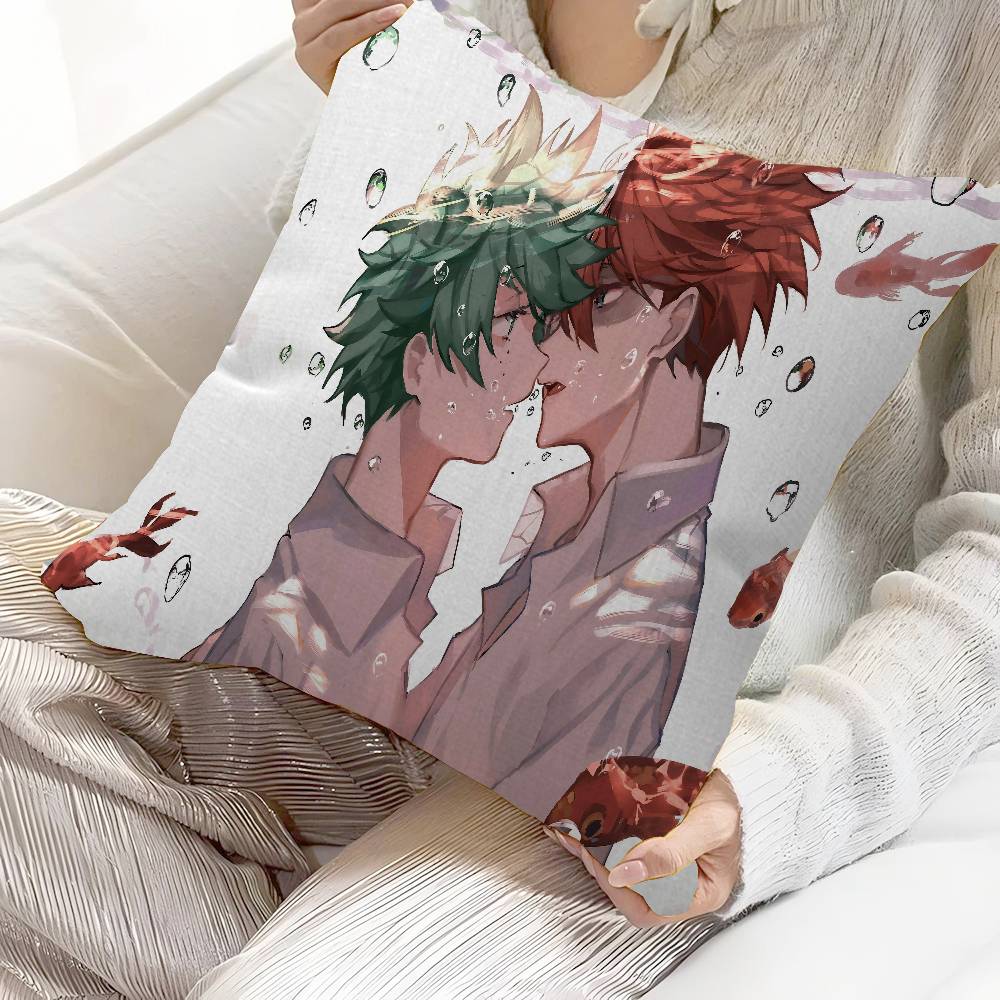 Anime M-My Hero Academia Cushion Cover Polyester Sofa Cushions Decorative Throw Pillows Home Decoration Pillowcover