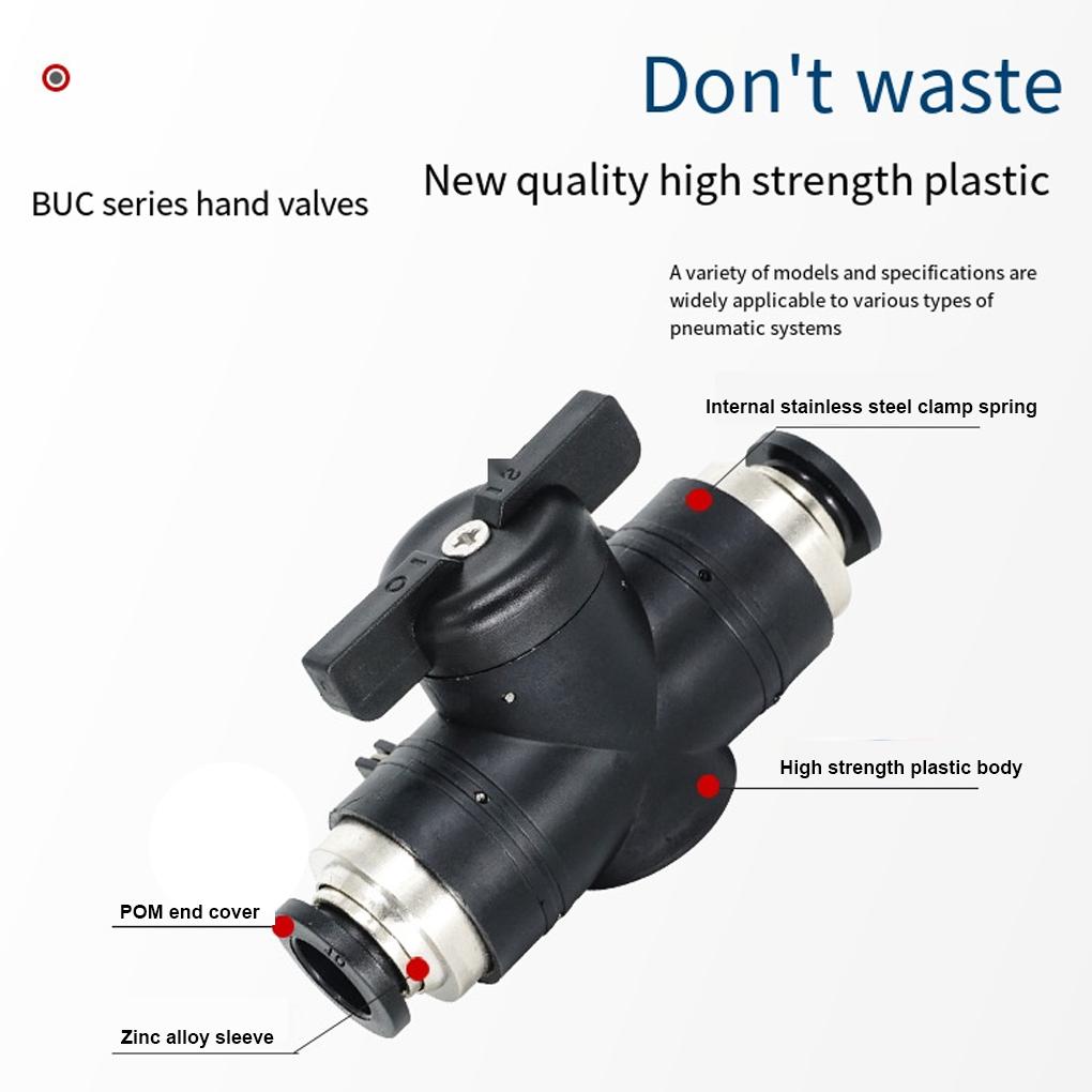 Practical Quick Joint Connector Good Sealing Waterproof Leakproof Hand Valve Manual Ball Valve Current-limiting