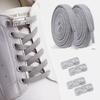 1 Pair/2 Pair No-Tie Elastic Shoelaces with Diamond Cross Locks for Sneakers - Rubber Shoe Laces for Kids & Adults