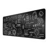 FiiO F2051H Large Gaming Mouse Pad with Keyboard Pad, Stays In Place