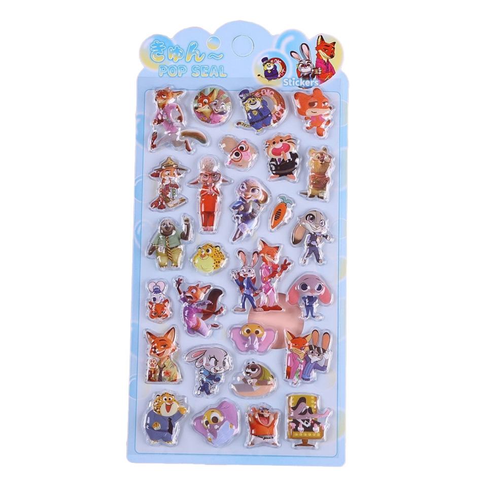 

Model Zootopia Judith Hopps Three-Dimensional Relief Crystal Sticker Diy Phone Case Water Cup Friend Gift 3D Kid Friendly Entertaining Fun Play Safe