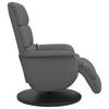 Massage Chair with Footrest Grey Artificial Leather