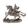 Brass God Of Wealth Riding Horse Guan Gong Statue Home Decoration Accessories