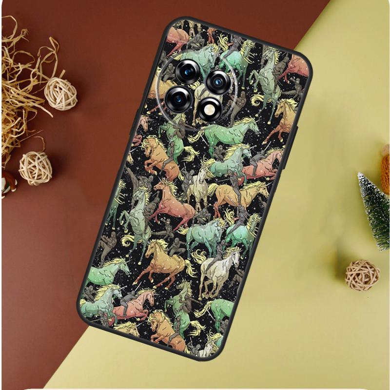 

Horses Pattern Collage For OnePlus Nord CE 4 3 2 Lite N20 N30 9 10 Pro 8T 9RT 10T 10R 13R 12R 11 12 13 Phone Case OnePlus Nord CE3Lite