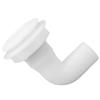 Rugged Leakproof Marine Thru Hull Connector White Black Boat Drain Plug Ergonomic Thru Hull Fitting Yacht