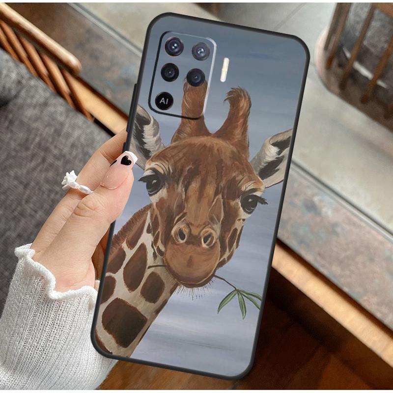 Giraffe Art Phone Case For Oppo A38 A58 A74 A15 A80 A60 A40 A94 A54 A98 A78 A18 A16 A76 A96 A17 A77 A57S
