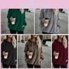 Gemütlicher Flauschiger Pelz-Hoodie Für Damen Mit Halbreißverschluss Für Ultimativen Komfort Und Wärme
