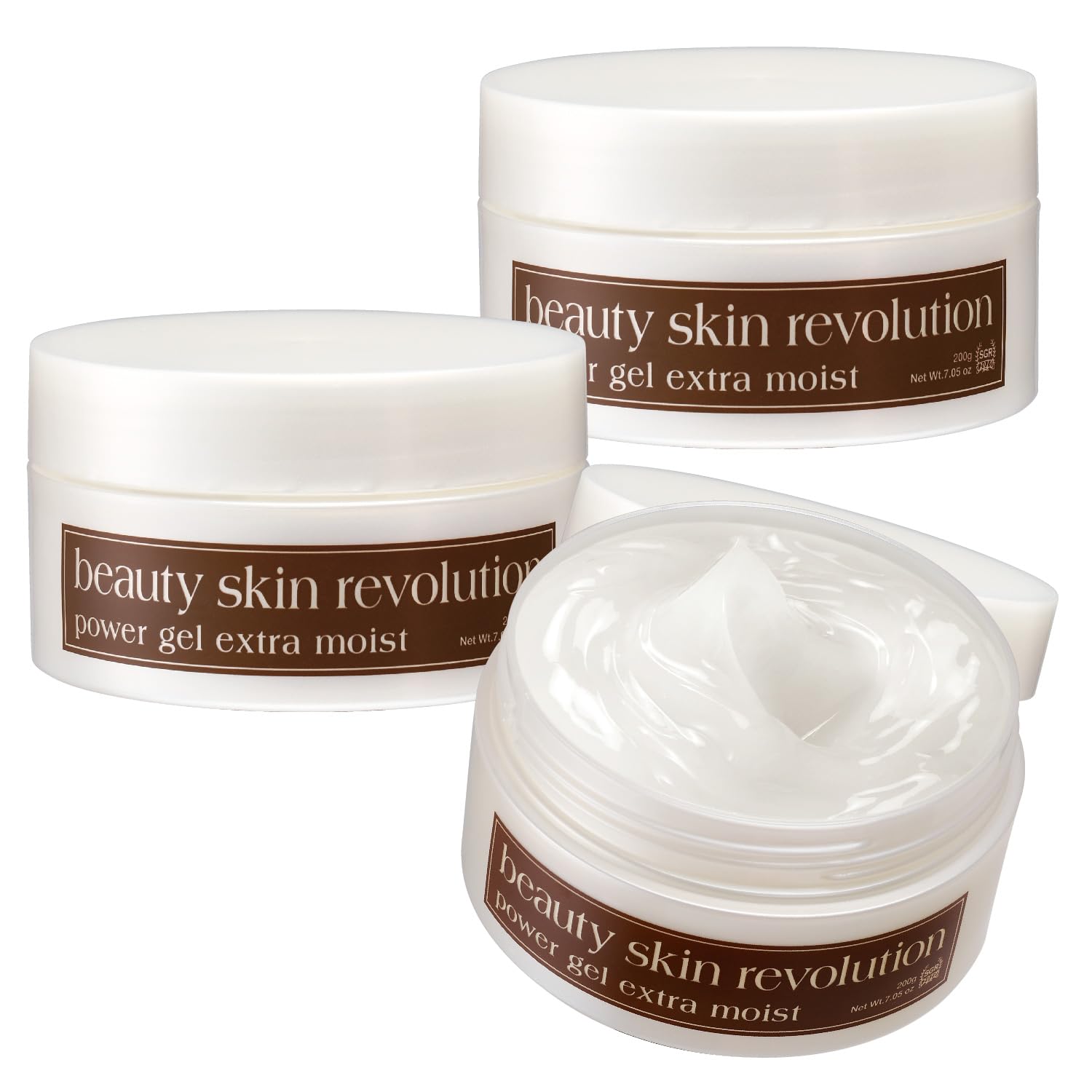 

Crude Skin Revo Power Gel Extra Moist [All-in-One Gel 200g x 3 Approx. 9 Months Supply Herb Scent] CICA (Made in Japan) Centella Asiatica Extract