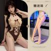 Sexy cute bear with sexy underwear pure desire bow ruffle edge backless onesie free to take off
